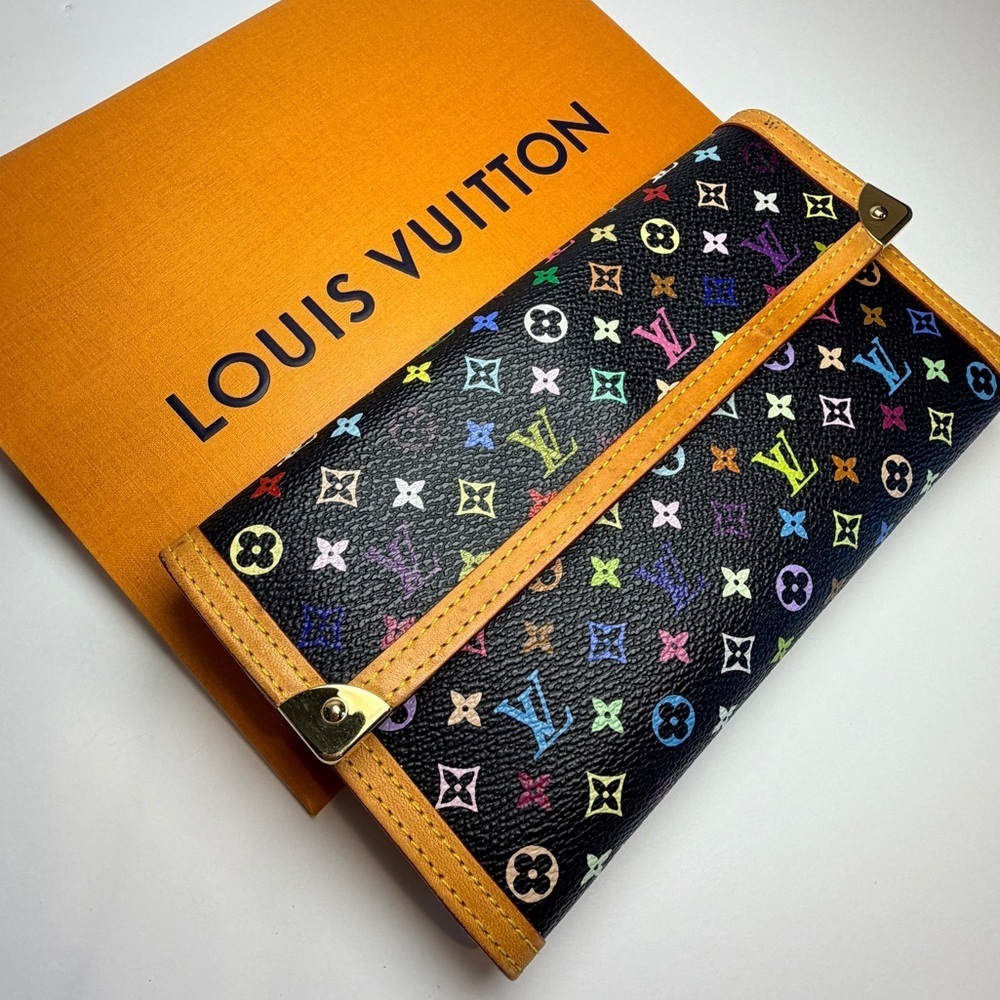 Louis Vuitton Takashi Murakami Porte Tresor Multicolor International Card Wallet